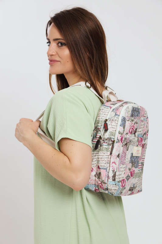 ladies Lux Handbag Travel Backpack With Multiple Compartments