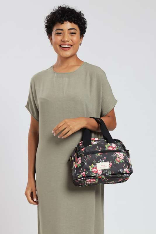 ladies Luxury Travel Crossbody Handbag With Multiple Compartments & Wide Strap