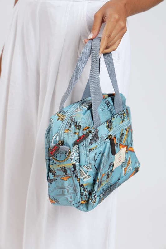 ladies Luxury Travel Crossbody Handbag With Multiple Compartments & Wide Strap