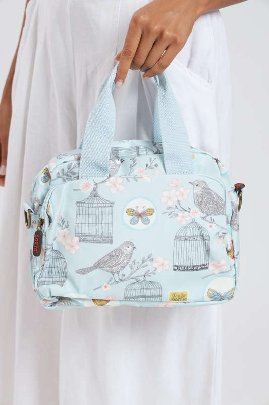 ladies Luxury Travel Crossbody Handbag With Multiple Compartments & Wide Strap