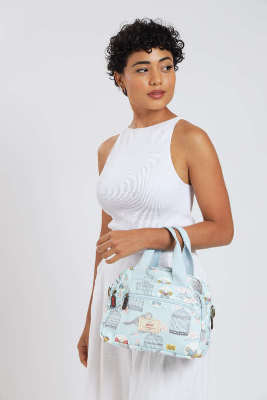ladies Luxury Travel Crossbody Handbag With Multiple Compartments & Wide Strap