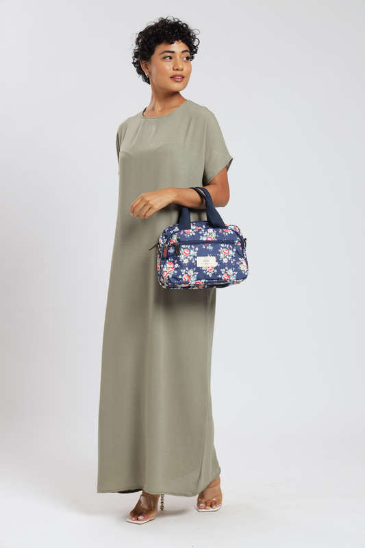 ladies Luxury Travel Crossbody Handbag With Multiple Compartments & Wide Strap