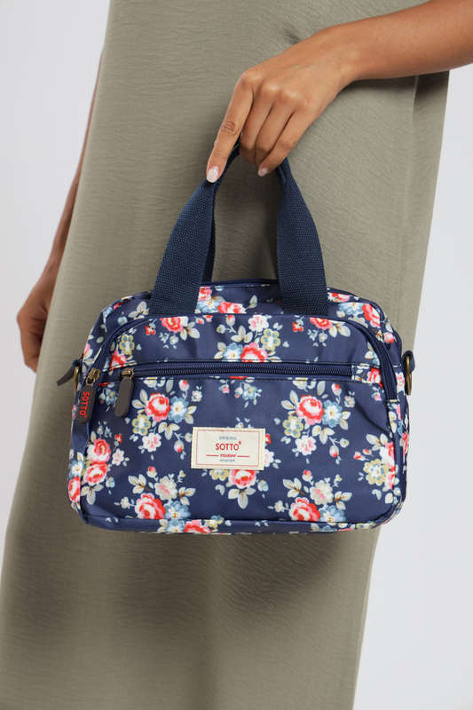 ladies Luxury Travel Crossbody Handbag With Multiple Compartments & Wide Strap