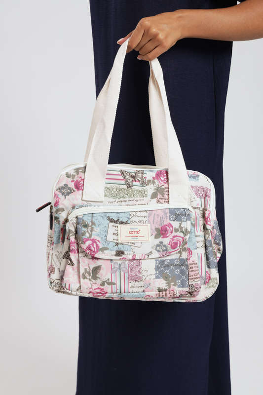 ladies Luxury Travel Crossbody Mummy Handbag With Multiple Compartments & Wide Strap