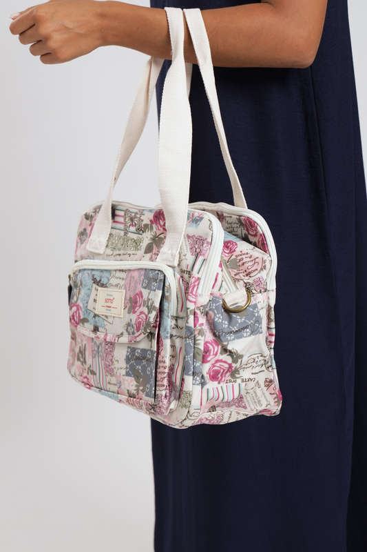 ladies Luxury Travel Crossbody Mummy Handbag With Multiple Compartments & Wide Strap