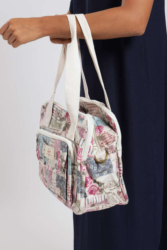 ladies Luxury Travel Crossbody Mummy Handbag With Multiple Compartments & Wide Strap