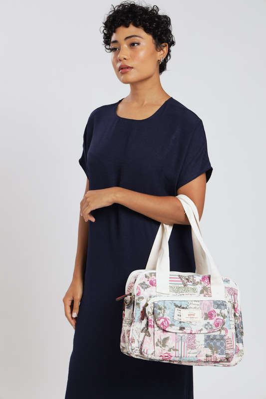 ladies Luxury Travel Crossbody Mummy Handbag With Multiple Compartments & Wide Strap