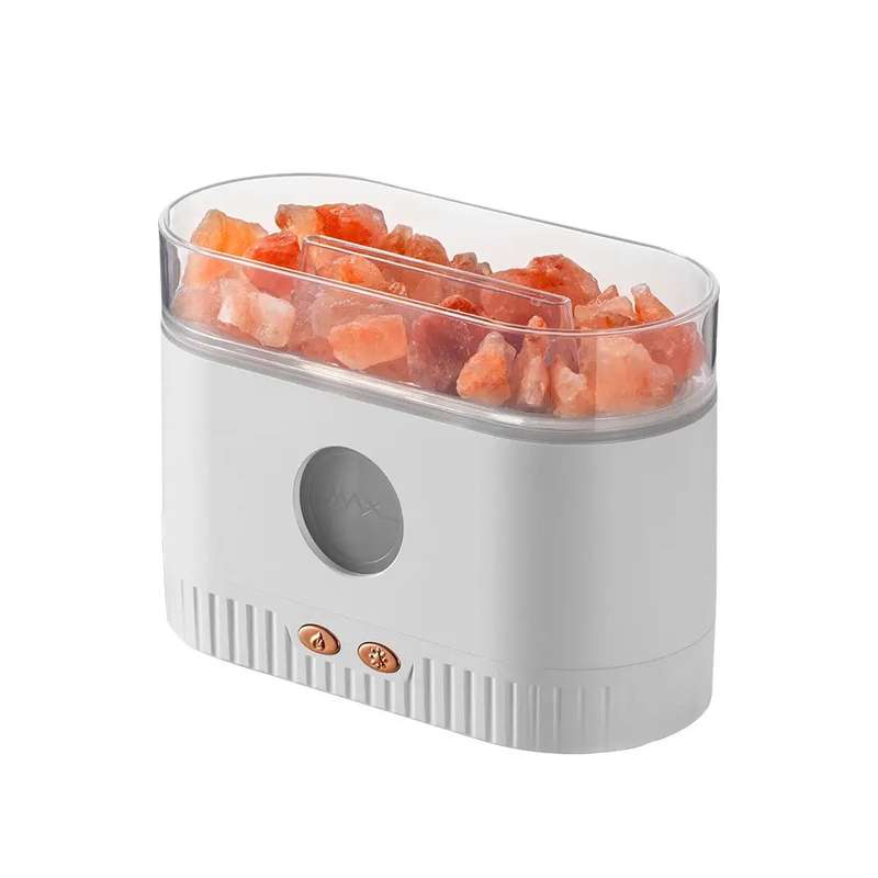 Crystal Salt Stone Flame Aroma Diffuser