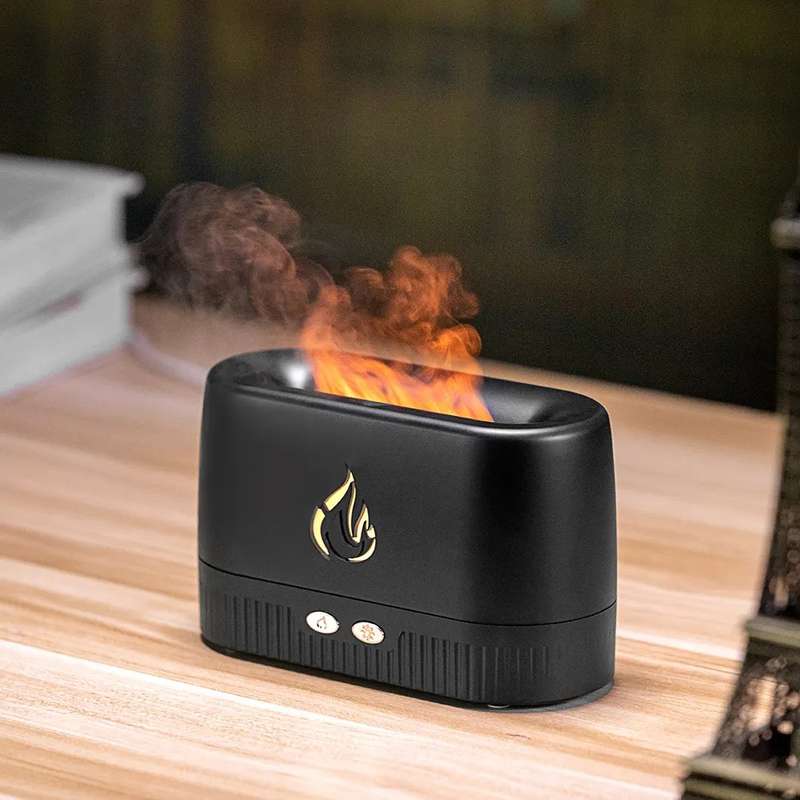 Crystal Salt Stone Flame Aroma Diffuser