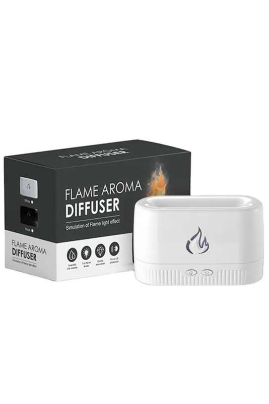 Crystal Salt Stone Flame Aroma Diffuser