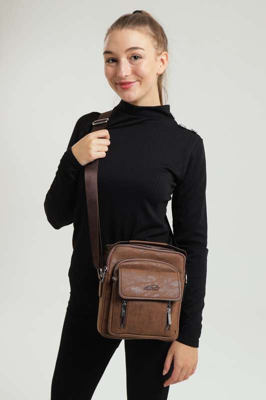 Powerland Luxury Skywalker Unisex Faux Leather Sling Bag
