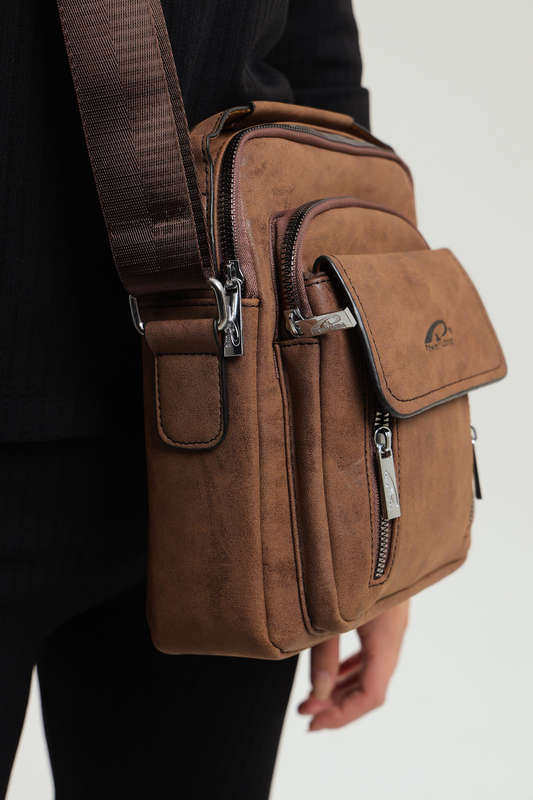 Powerland Luxury Skywalker Unisex Faux Leather Sling Bag