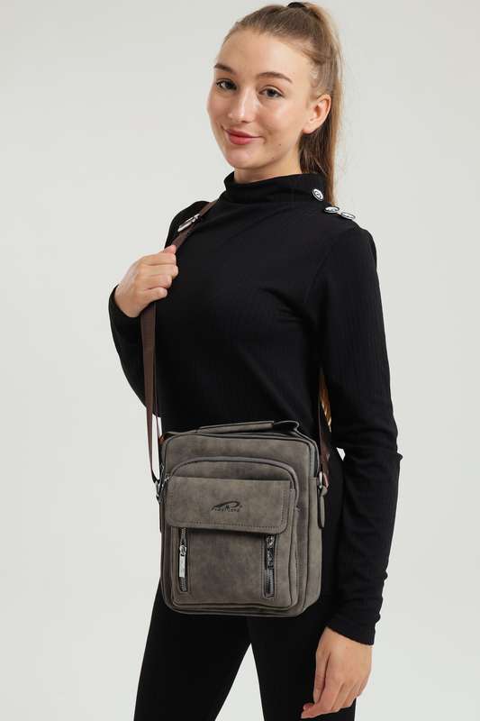 Powerland Luxury Skywalker Unisex Faux Leather Sling Bag