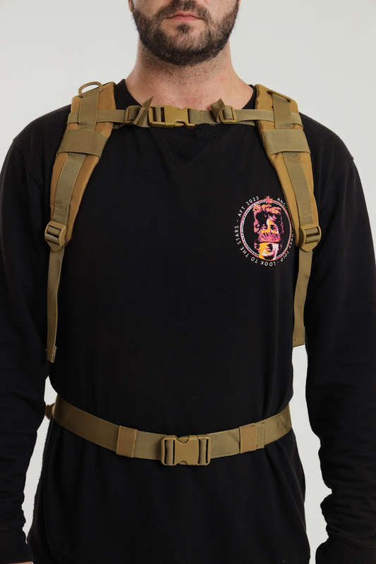 Senza 45L Heavy Duty Military Tactical Army Backpack With Multiple Compartments