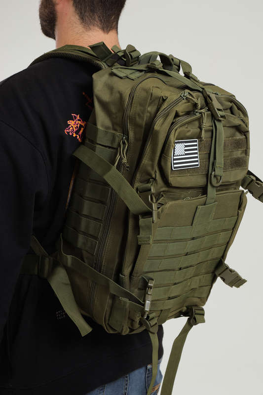 Senza 45L Heavy Duty Military Tactical Army Backpack With Multiple Compartments