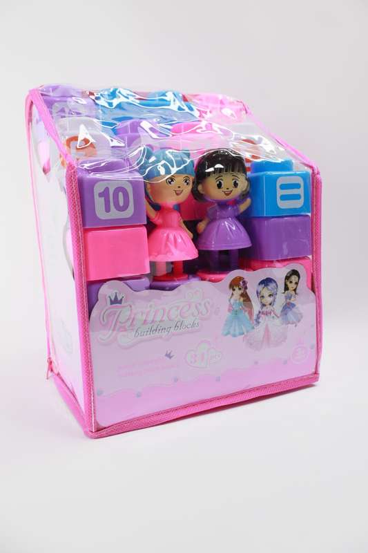 Senza Large Building Block Set For Children With Clear Backpack 34s