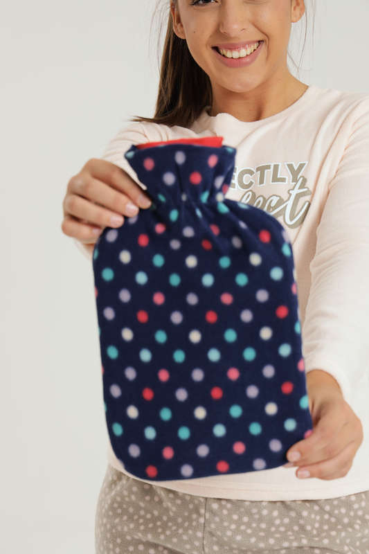 Senza 2L Hot Water Bottle With Fleece Cover
