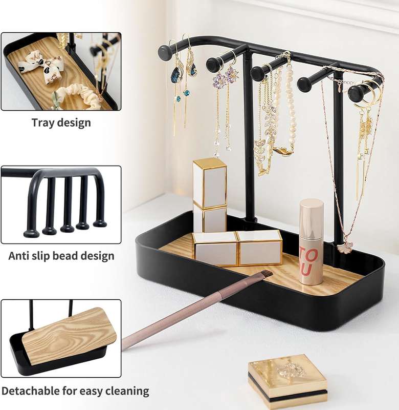 Desktop Jewelry Display Vanity Rack