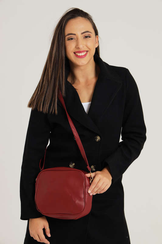 Ladies 3 Piece Set Faux Leather Handbag with Multiple Compartments