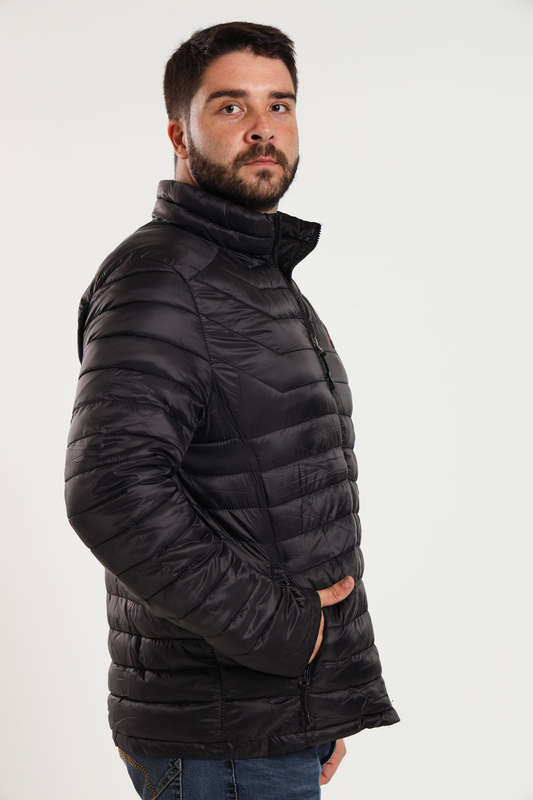 Mens Lightweight Puffer Jacket With Easy Carry Bag