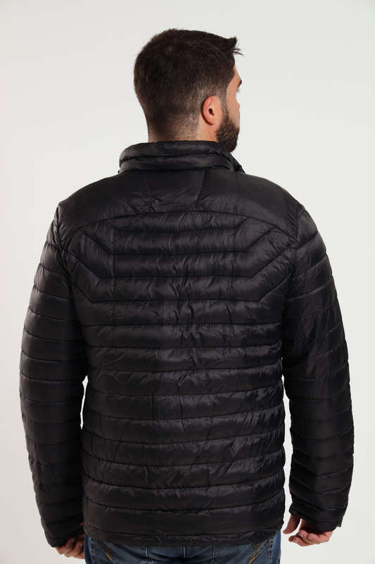 Mens Lightweight Puffer Jacket With Easy Carry Bag