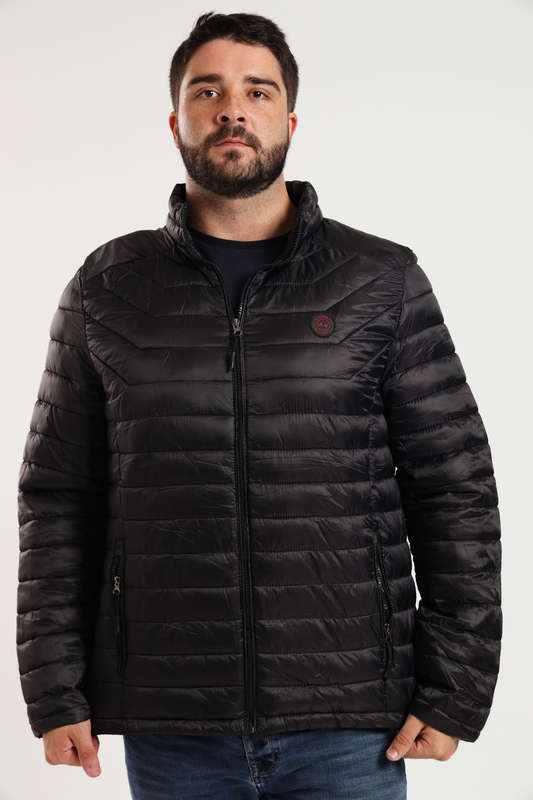 Mens Lightweight Puffer Jacket With Easy Carry Bag