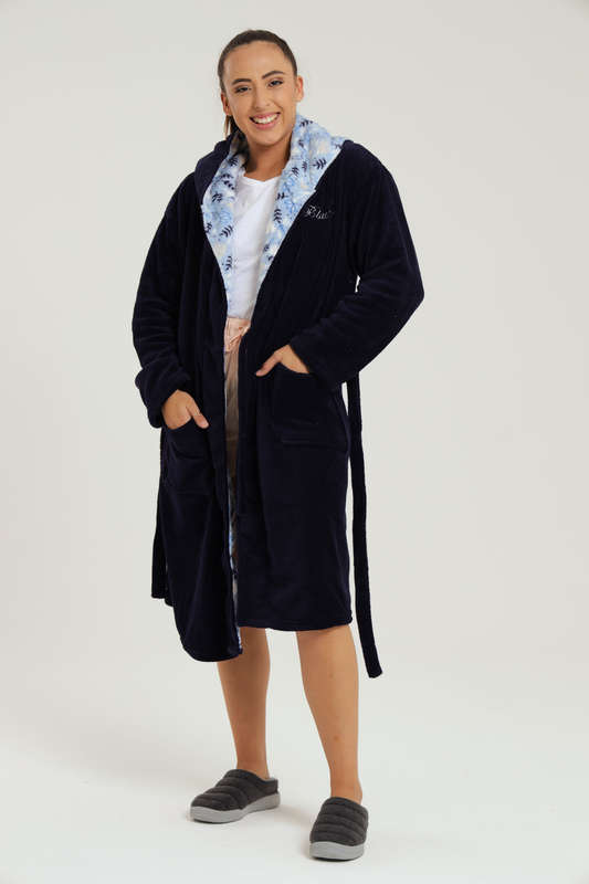 Plush Hooded Luxury Winter Gown
