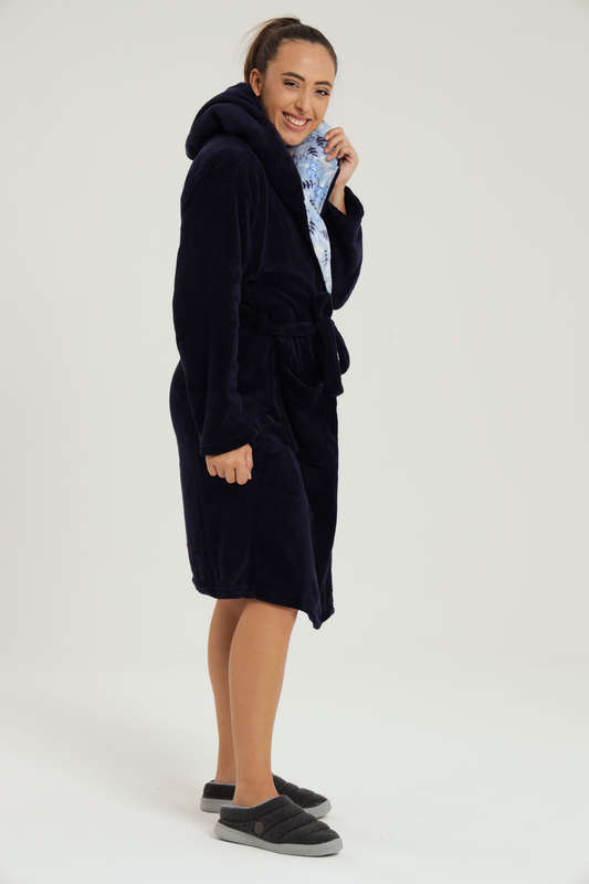 Plush Hooded Luxury Winter Gown
