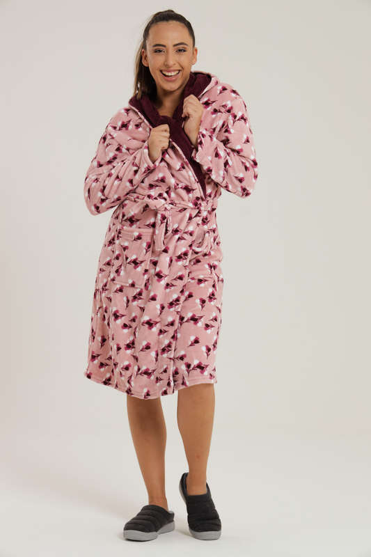 Plush Hooded Luxury Winter Gown