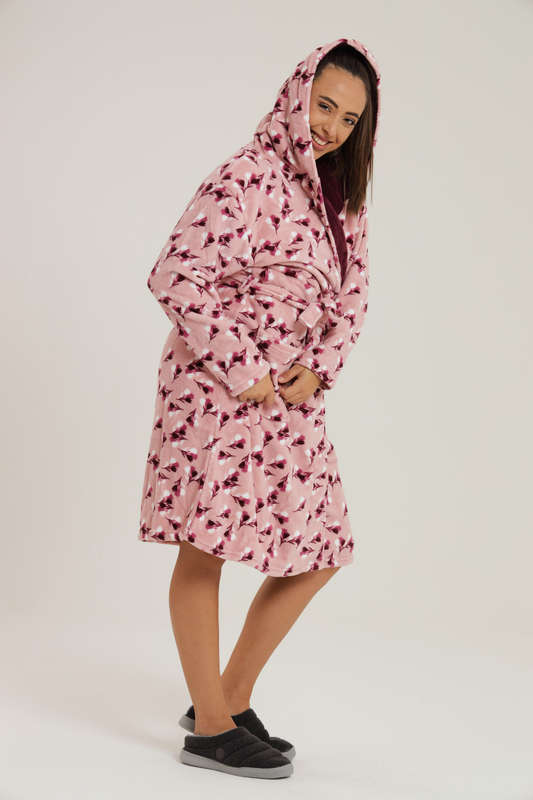 Plush Hooded Luxury Winter Gown