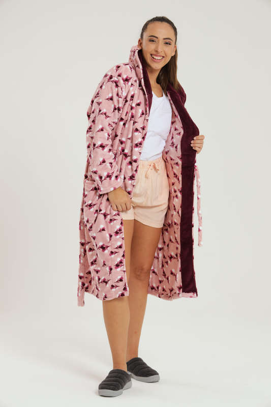 Plush Hooded Luxury Winter Gown