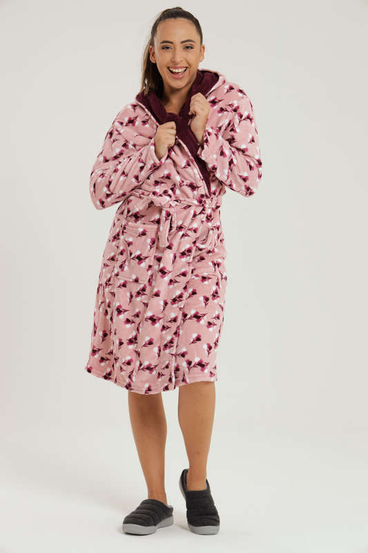 Plush Hooded Luxury Winter Gown