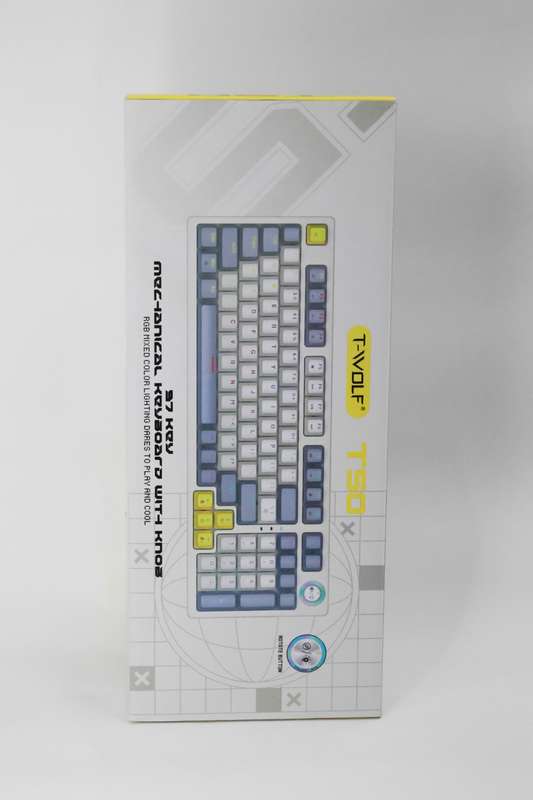RGB Mixed Color Lighting with 97 Key Mechanical Keyboard with Knob