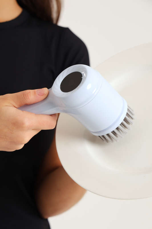 Rechargeable Electric Spin Magic Scrubber With 3 Heads &amp; LED Display