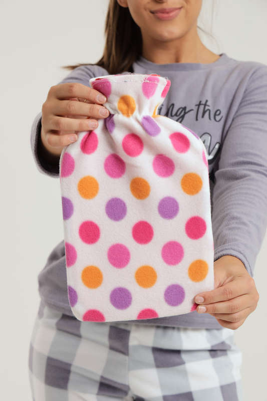 Senza 2L Hot Water Bottle With Fleece Cover