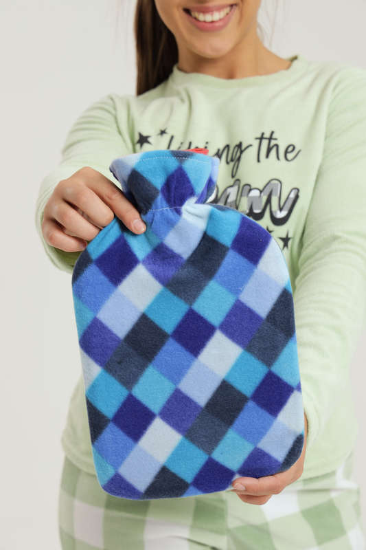 Senza 2L Hot Water Bottle With Fleece Cover