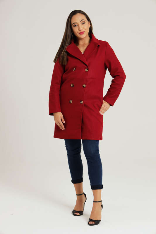 Tiffany Midaxi Length Melton Winter Coat