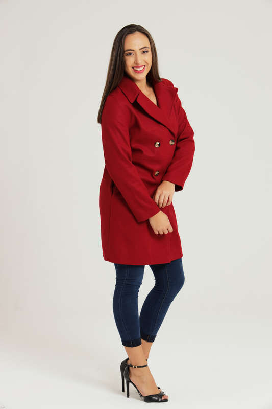 Tiffany Midaxi Length Melton Winter Coat