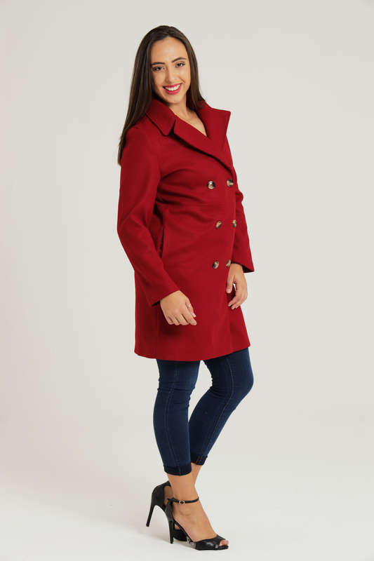 Tiffany Midaxi Length Melton Winter Coat