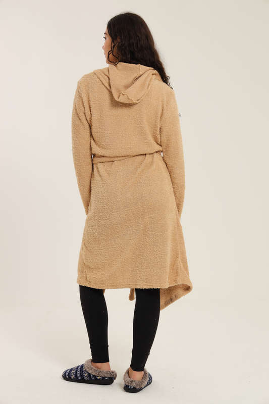 Blake Cozy Huggle Lightweight Hooded Winter Belted Gown
