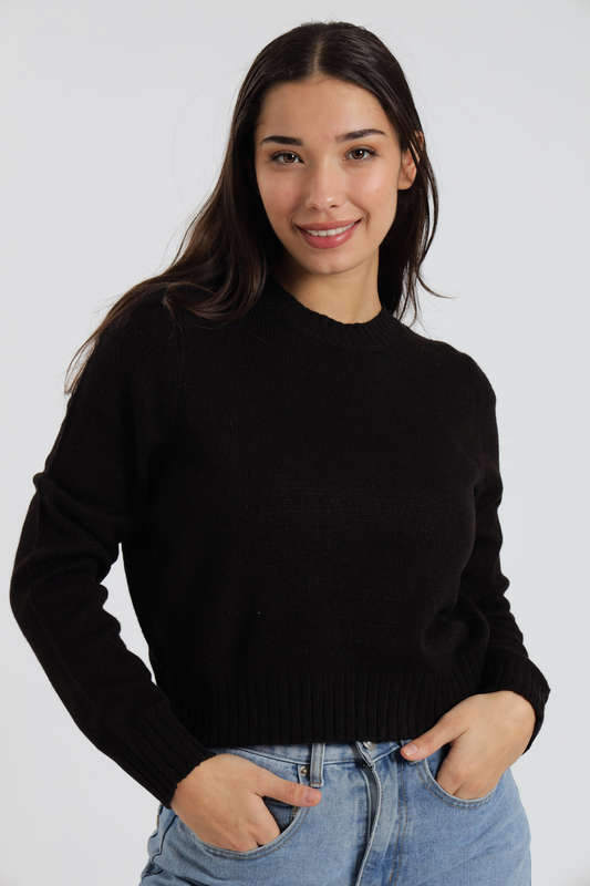 Dara Ladies Crew Neck Long Sleeve Bunny Sweater Jersey