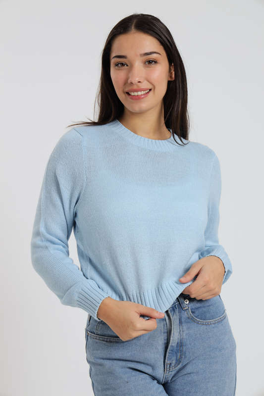 Dara Ladies Crew Neck Long Sleeve Bunny Sweater Jersey