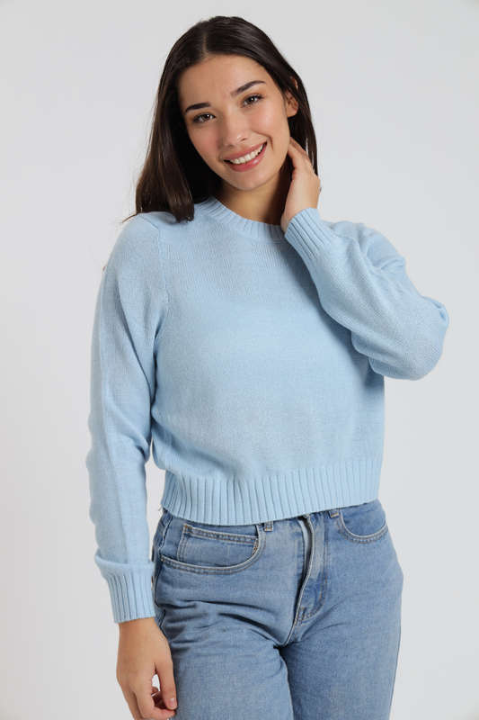 Dara Ladies Crew Neck Long Sleeve Bunny Sweater Jersey