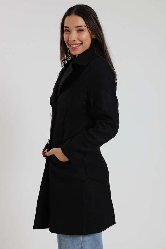 Destiny Midaxi Length Melton Winter Coat