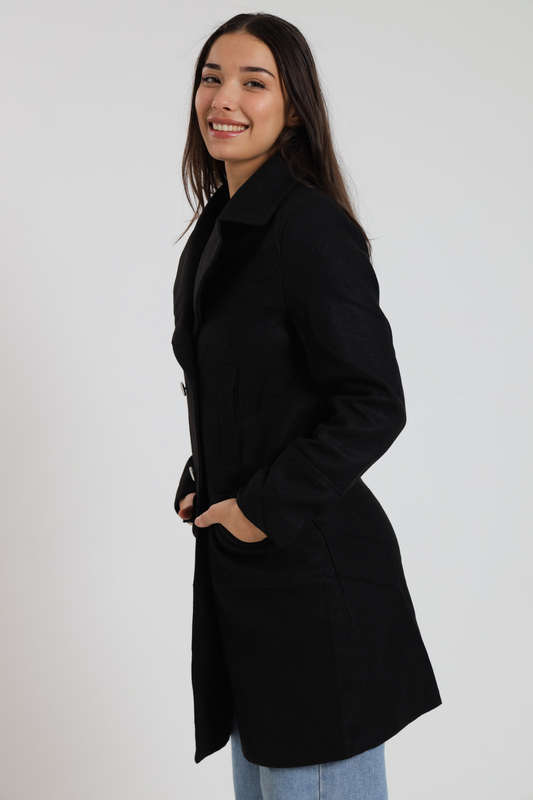 Destiny Midaxi Length Melton Winter Coat
