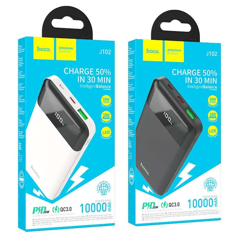 HOCO 10000mAh Power Bank J102 Cool Figure PD20W + QC3.0