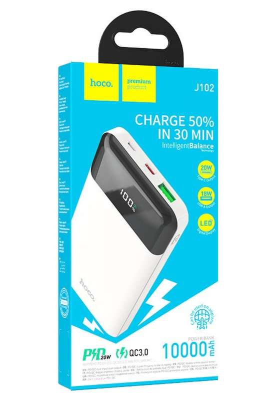 HOCO 10000mAh Power Bank J102 Cool Figure PD20W + QC3.0
