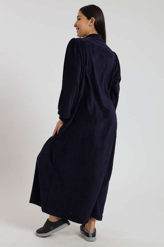 Huggle Ultra Plush Button Down Long Winter Gown
