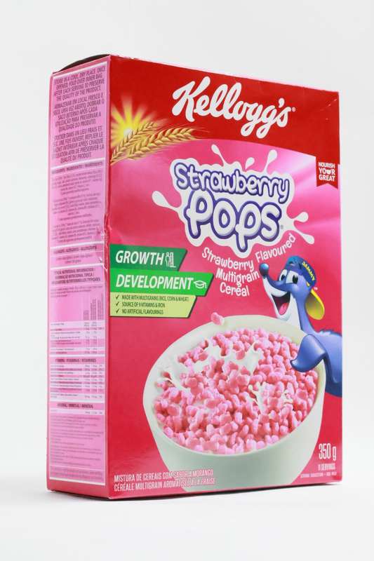 Kelloggs Cereal Strawberry Pops 350G
