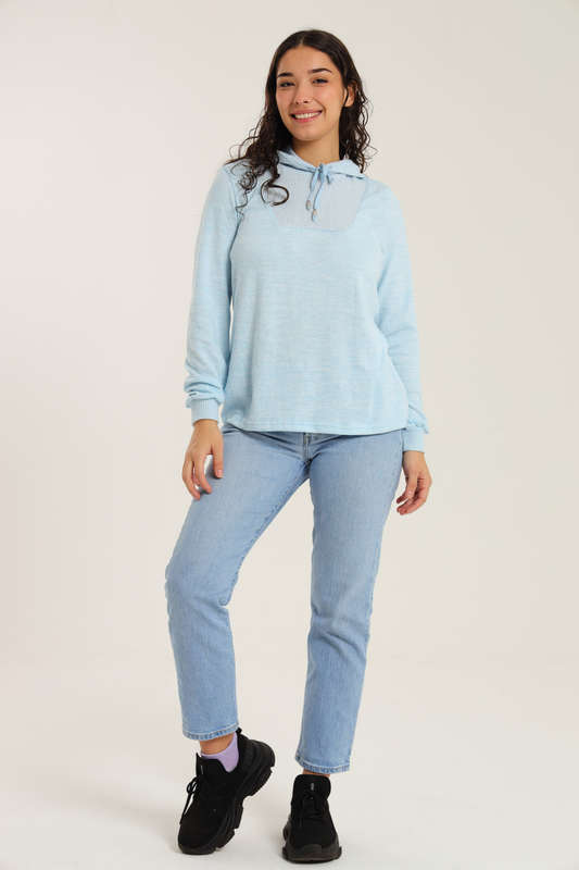 Ladies Branded Lightweight Hooded Sweater Jersey